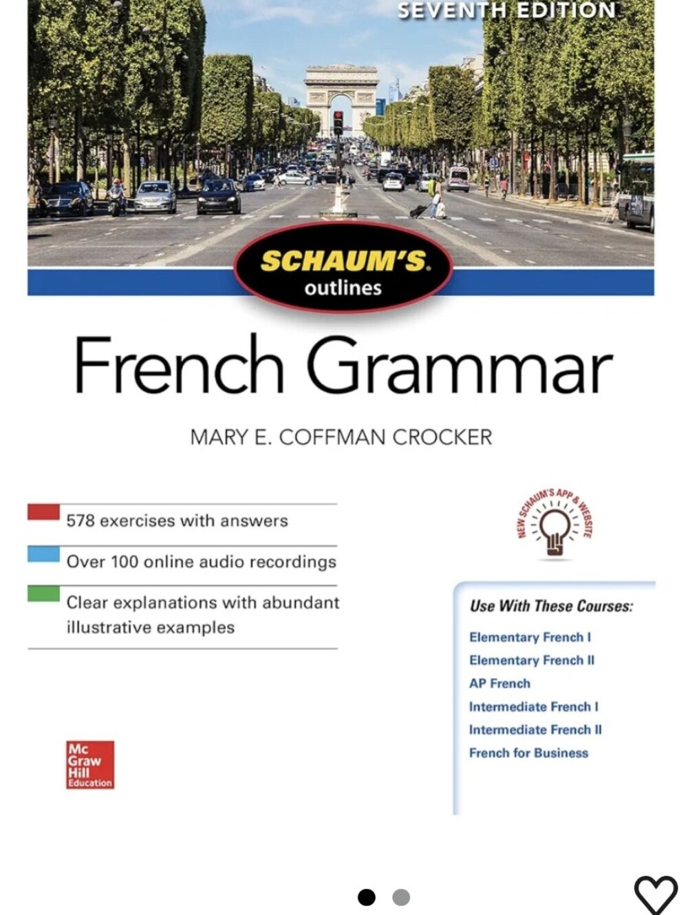 Schaum's Outline of French Grammar, Seventh Edition 7th Edition